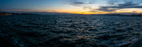 Angry windy Palic panorama